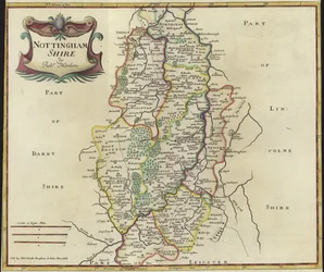 Carte du Nottinghamshire